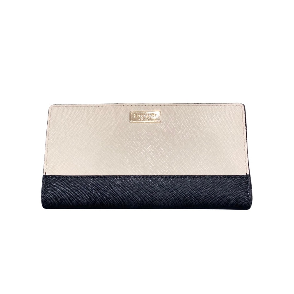 Black and White Kate Spade Leather Wallet